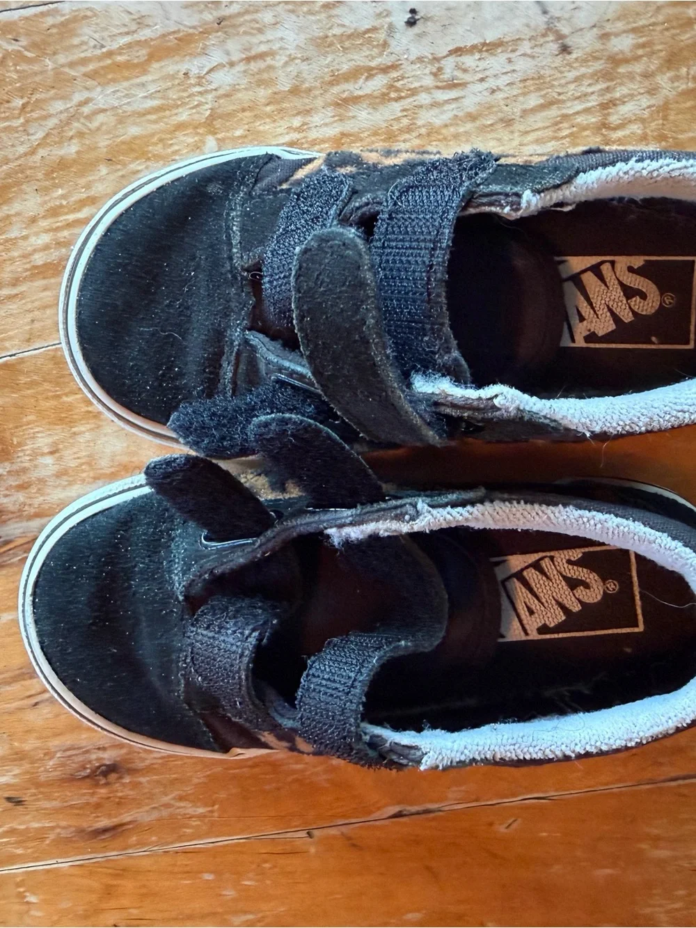 Vans Kids Black Sneakers with Leopard Accent